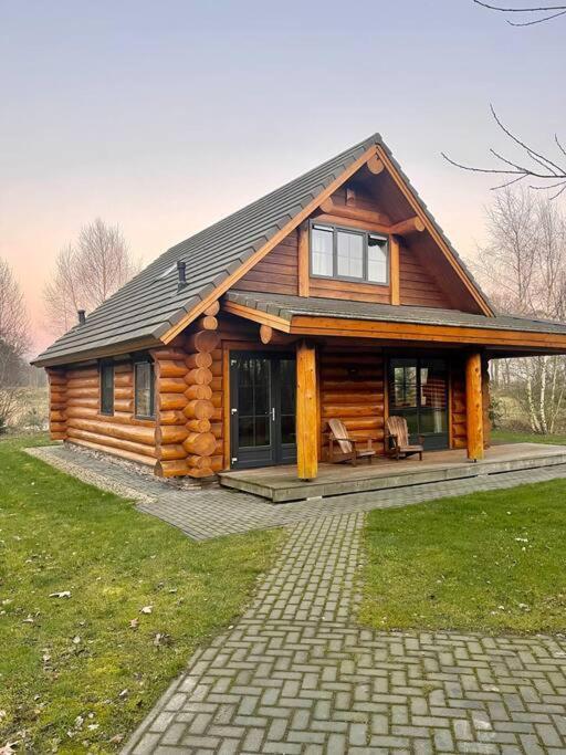 Unieke Houten Villa Met Sauna In Twente - 6P Den Ham المظهر الخارجي الصورة