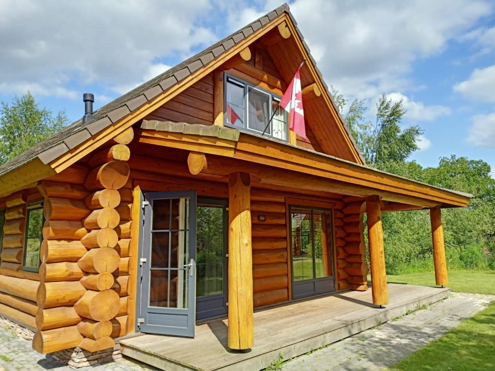 Unieke Houten Villa Met Sauna In Twente - 6P Den Ham المظهر الخارجي الصورة